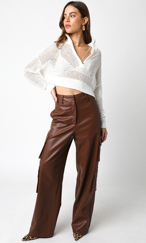 Pantalones Cargo Polipiel