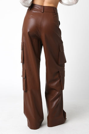 Pantalones Cargo Polipiel
