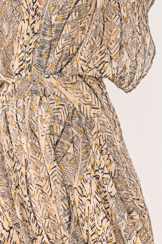 Vestido Boho Dorado