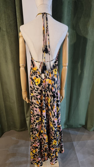 Maxi vestido Tulum neon