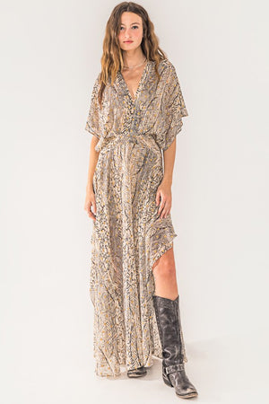 Vestido Boho Dorado
