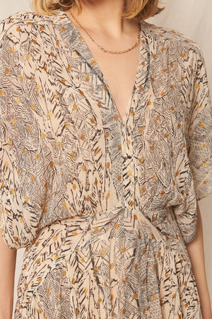 Vestido Boho Dorado