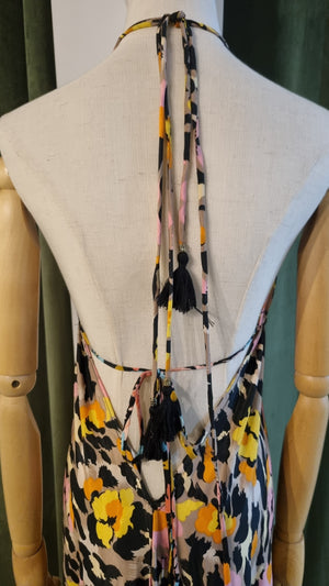 Maxi vestido Tulum neon
