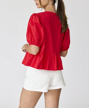 Top Hailey Rojo