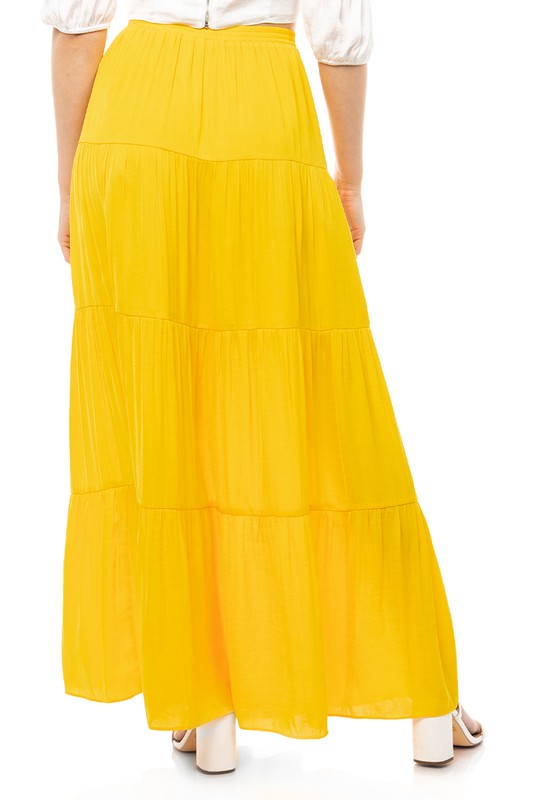 Maxi falda Lore amarilla