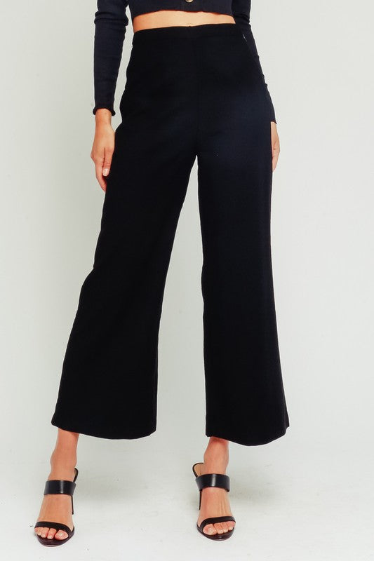 Pantalón negro culotte